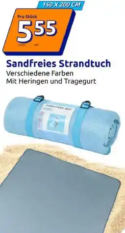 Action Sandfreies strandtuch verschiedene farben Angebot