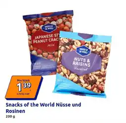 Action Snacks of the world nüsse und rosinen Angebot