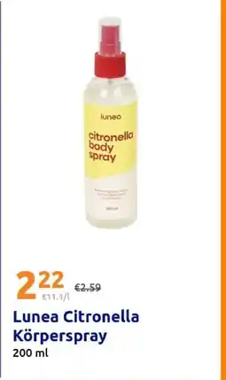 Action Lunea Citronella Körperspray Angebot