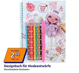 Action Designbuch für Modeentwürfe Angebot