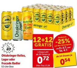 Interspar Ottakringer Helles, Lager oder Frucade Radler Angebot