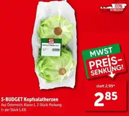 Interspar S-BUDGET Kopfsalatherzen Angebot