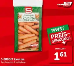 Interspar S-BUDGET Karotten Angebot