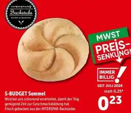 Interspar S-BUDGET Semmel Angebot