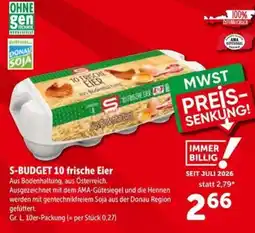 Interspar S-BUDGET 10 frische Eier Angebot