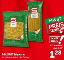 Interspar S-BUDGET Teigwaren Angebot