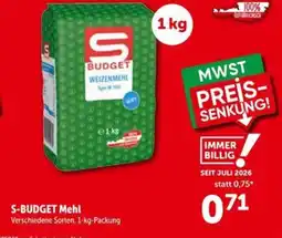 Interspar S-BUDGET Mehl Angebot