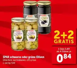 Interspar SPAR schwarze oder grüne Oliven Angebot