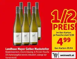 Interspar Landhaus Mayer Gelber Muskateller Angebot