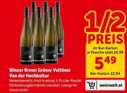 Interspar Winzer Krems Grüner Veltliner Von der Hochkultur Angebot