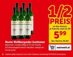 Interspar Muster Weißburgunder Gentlemen Angebot