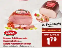 Interspar Farmer-, Jubiläums- oder Bauernschinken oder Radatz Putenfarmerschinken Angebot