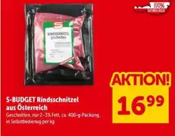 Interspar S-BUDGET Rindsschnitzel aus Österreich Angebot