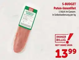 Interspar S-BUDGET Puten-Innenfilet Angebot