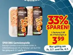 Interspar SPAR BBQ Garnelenspieße Angebot