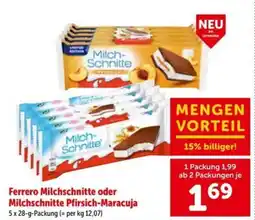 Interspar Ferrero Milchschnitte oder Milchschnitte Pfirsich-Maracuja Angebot