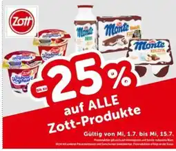 Interspar ALLE Zott-Produkte Angebot
