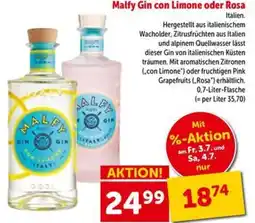 Interspar Malfy Gin con Limone oder Rosa Angebot