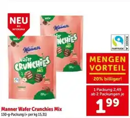 Interspar Manner Wafer Crunchies Mix Angebot