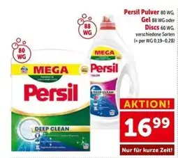 Interspar Persil Pulver 80 WG, Gel 88 WG oder Discs 60 WG Angebot