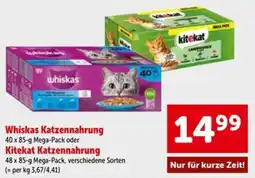 Interspar Whiskas Katzennahrung oder Kitekat Katzennahrung Angebot
