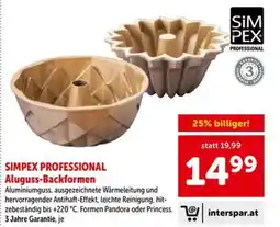 Interspar Simpex professional aluguss-backformen Angebot