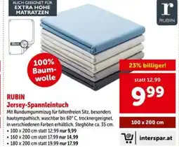 Interspar Rubin jersey-spannleintuch Angebot