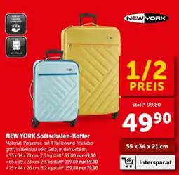 Interspar NEW YORK Softschalen-Koffer Angebot