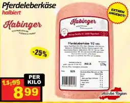 Wurstico Pferdeleberkäse halbiert Angebot