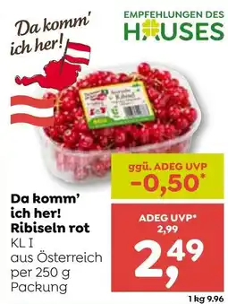 ADEG Da komm' ich her! Ribiseln rot Angebot