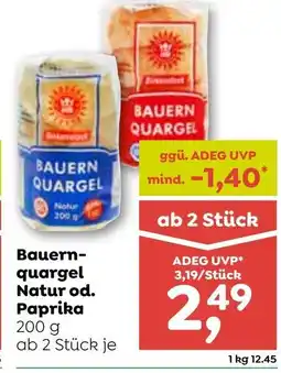 ADEG Bauern- quargel Natur od. Paprika Angebot