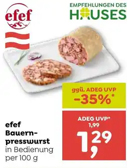 ADEG efef Bauern- presswurst Angebot