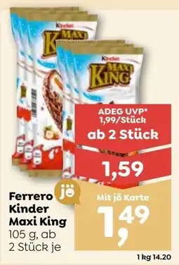 ADEG Ferrero jö Kinder Maxi King Angebot