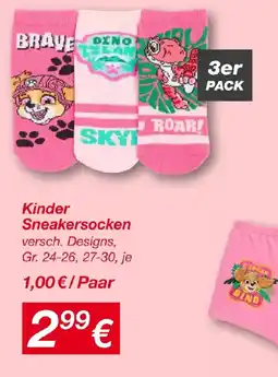 KiK Kinder Sneakersocken Angebot