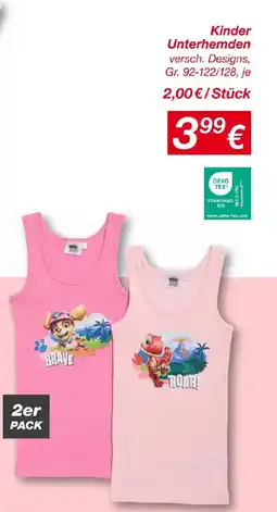 KiK Kinder unterhemden Angebot