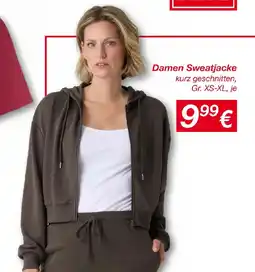 KiK Damen sweatjacke kurz geschnitten Angebot