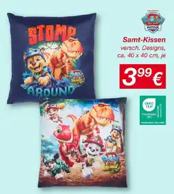KiK Samt-Kissen Angebot