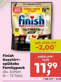 ADEG Finish Geschirr- spültabs Familypack Angebot
