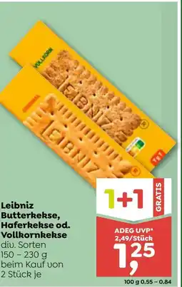 ADEG Leibniz Butterkekse, Haferkekse od. Vollkornkekse Angebot