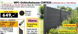 Norma GreenYard WPC-Sichtschutzzaun CORTEZA Angebot