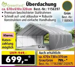 Norma GreenYard Überdachung Angebot