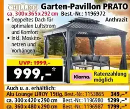 Norma CHILLROI Garten-Pavillon PRATO Angebot