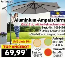 Norma Aluminium-Ampelschirm Angebot