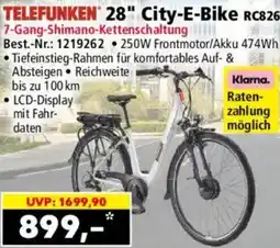 Norma TELEFUNKEN 28"City-E-Bike RC826 Angebot
