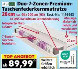 Norma Duo-7-Zonen-Premium- Taschenfederkernmatratze Angebot