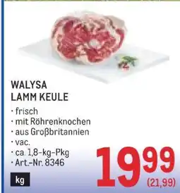 Metro WALYSA LAMM KEULE Angebot