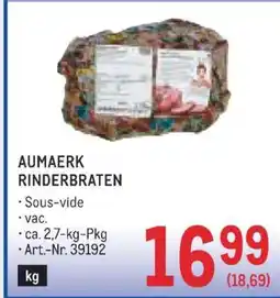 Metro AUMAERK RINDERBRATEN Angebot