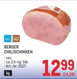Metro BERGER CHILISCHINKEN Angebot