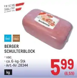 Metro Berger Schulterblock Angebot