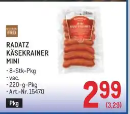 Metro Radatz Käsekrainer Mini Angebot